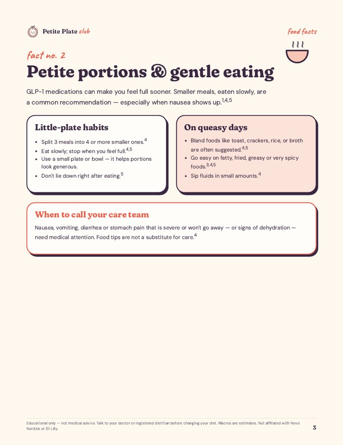 Food facts page